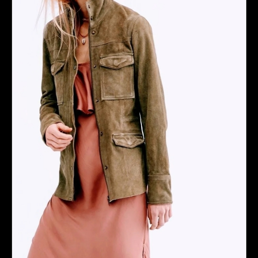 Free People Kimberly suede jacket sz medium